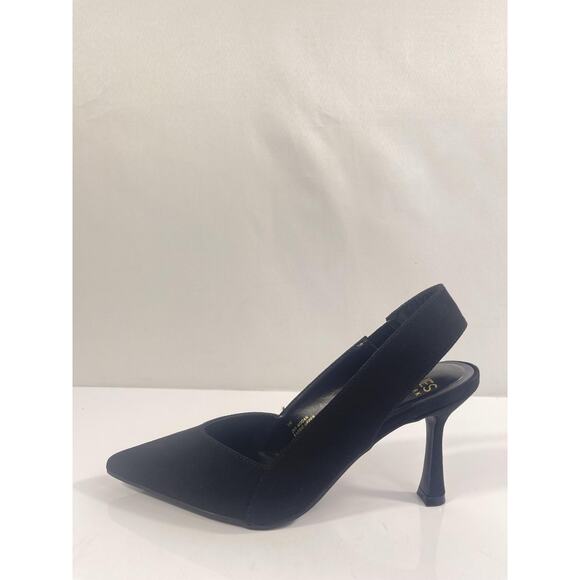 Jones New York Shoes - Jones New York Shoes Womens Size 7.5 Black JNY-MODAN Slingback Pointed Toe Heels